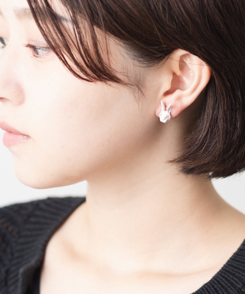 gargle（ガーグル）の「【日本製】アニマルモチーフ イヤリング（イヤリング・レディース・ブラック/ゴールド/ブロンズ/シルバー系その他/ピンクゴールド/ゴールド系その他/アンティークシルバー/シルバー系その他2・FREE）」の19枚目の写真