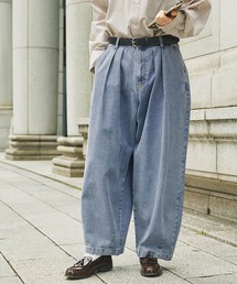 MONO-MART LADY'S | ハイウエストタックワイドバルーンデニムパンツ(デニムパンツ)