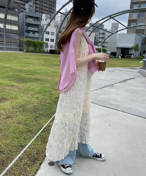 WEGO（ウィゴー）の「WEGO/【一部店限定】ワッシャーロングワンピース（ワンピース・レディース・ブラック/その他1・FREE）」の10枚目の写真