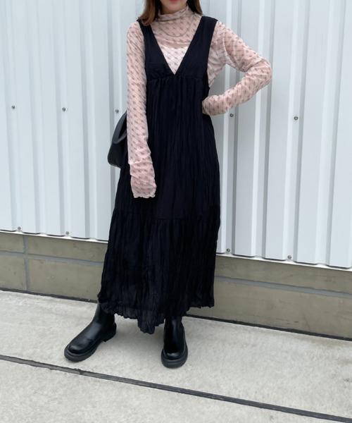 WEGO（ウィゴー）の「WEGO/【一部店限定】ワッシャーロングワンピース（ワンピース・レディース・ブラック/その他1・FREE）」の21枚目の写真