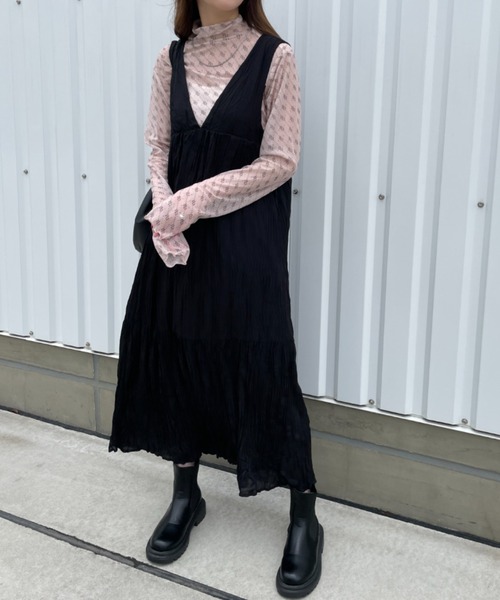 WEGO（ウィゴー）の「WEGO/【一部店限定】ワッシャーロングワンピース（ワンピース・レディース・ブラック/その他1・FREE）」の22枚目の写真