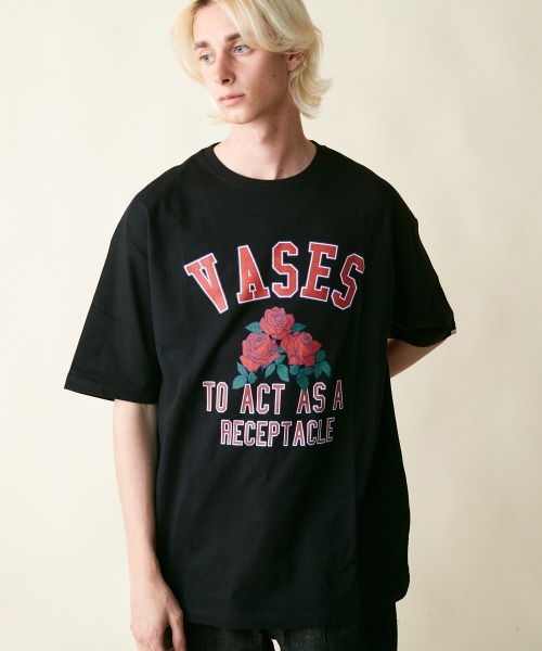 rehacer(レアセル)の「rehacer : The Vases On Wide Body / ザ ベイスズ オン ワイドボディー(Tシャツ/カットソー・メンズ・ホワイト/ブラック・LARGE/X-LARGE/MEDIUM/SMALL)」の11枚目の写真
