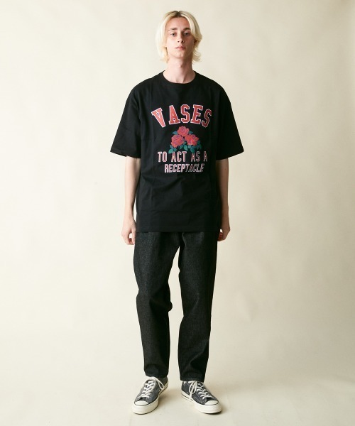rehacer(レアセル)の「rehacer : The Vases On Wide Body / ザ ベイスズ オン ワイドボディー(Tシャツ/カットソー・メンズ・ホワイト/ブラック・LARGE/X-LARGE/MEDIUM/SMALL)」の12枚目の写真
