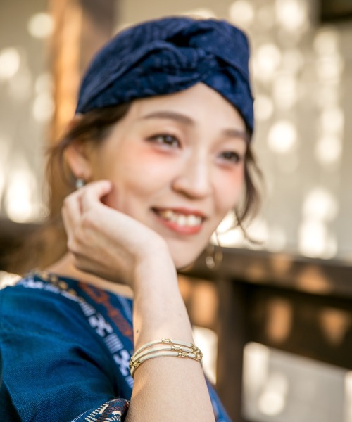 チャイハネ(チャイハネ)の「【チャイハネ】チュチュレンブレスレット(ブレスレット・レディース・ベージュ/オレンジ/カーキ/ブルー/ブラック・FREE)」の8枚目の写真