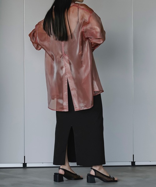 ⚪︎◯ order page　◯⚪ ABITOKYO（アビトーキョー） ブラウス シャツ 袖シアー切替ブラウス