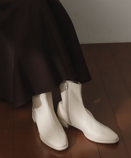 SENSE OF PLACE by URBAN RESEARCH(センスオブプレイスバイアーバンリサーチ)の「スクエアトウセンターシームストレッチローブーツ(ブーツ・レディース・ブラック/ブラウン/アイボリー・LARGE/MEDIUM/X-LARGE/SMALL)」の20枚目の写真