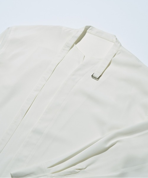 EDEL(エーデル)の「EDEL - コリアンカラールーズシャツ(シャツ/ブラウス・メンズ・ホワイト/ブラック・MEDIUM/LARGE)」の21枚目の写真