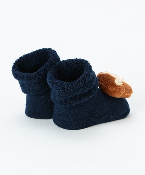 petit main（プティマイン）の「アニマルモチーフカップソックス（ベビーシューズ/ベビーソックス・キッズ・ライトピンク/アイボリー/ネイビー・9-11cm/11-13cm）」の7枚目の写真