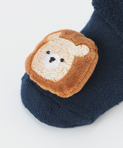 petit main（プティマイン）の「アニマルモチーフカップソックス（ベビーシューズ/ベビーソックス・キッズ・ライトピンク/アイボリー/ネイビー・9-11cm/11-13cm）」の5枚目の写真