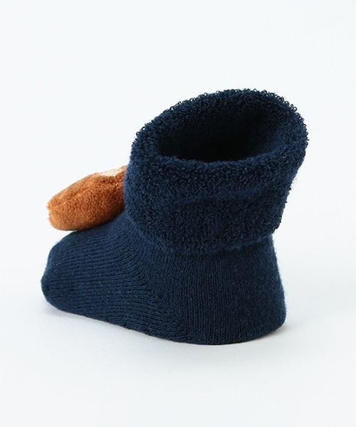 petit main（プティマイン）の「アニマルモチーフカップソックス（ベビーシューズ/ベビーソックス・キッズ・ライトピンク/アイボリー/ネイビー・9-11cm/11-13cm）」の4枚目の写真