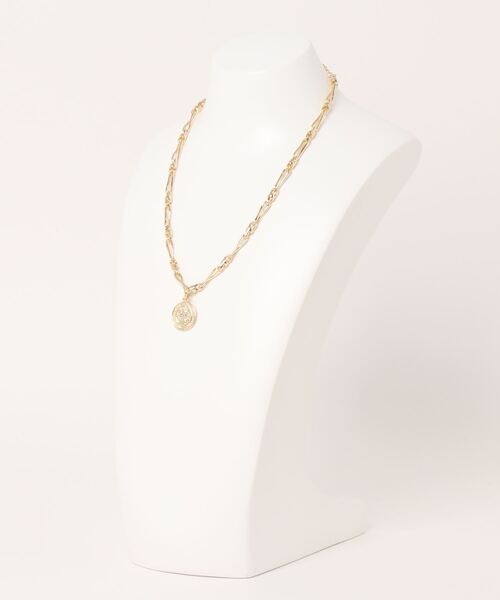 N.（N. Natural Beauty Basic）（エヌエヌナチュラルビューティーベーシック）の「チェーンコインネックレス（ネックレス・レディース・ゴールド・FREE）」の3枚目の写真
