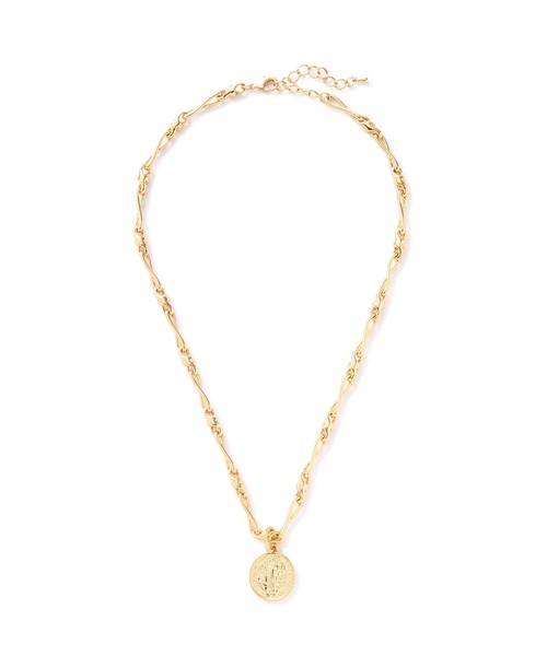 N.（N. Natural Beauty Basic）（エヌエヌナチュラルビューティーベーシック）の「チェーンコインネックレス（ネックレス・レディース・ゴールド・FREE）」の4枚目の写真