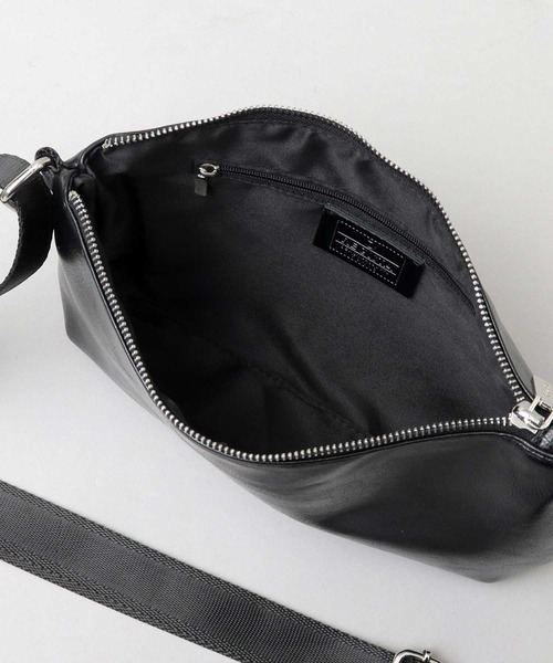 REGiSTA（レジスタ）の「スプリットレザー（牛床革） 横型 サコッシュ ミニショルダーバッグ（ショルダーバッグ・メンズ・ブラック/ダークブラウン/ネイビー/グレー・FREE）」の15枚目の写真