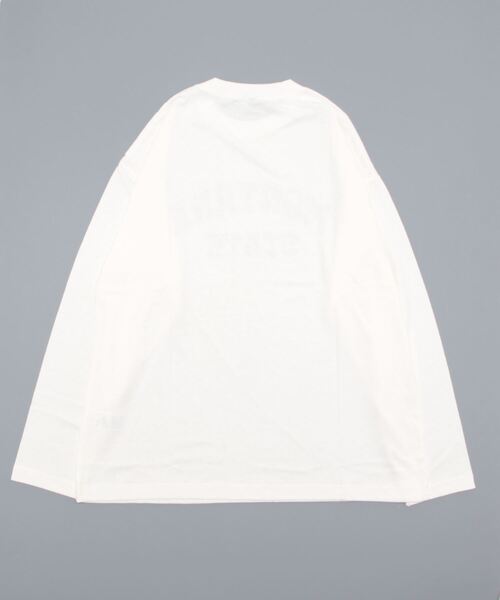 coca（coca）（コカ）の「メンズカレッジロゴロンT（Tシャツ/カットソー・メンズ・ネイビー/ホワイト/ブラック/ダークグリーン・M/L）」の5枚目の写真