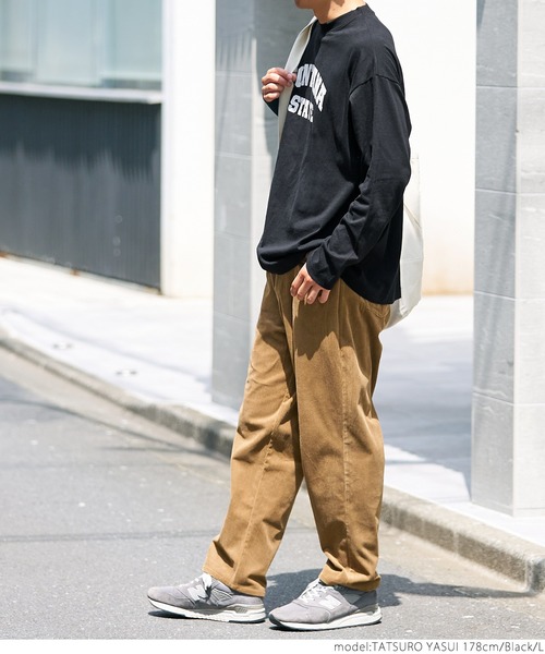 coca（coca）（コカ）の「メンズカレッジロゴロンT（Tシャツ/カットソー・メンズ・ネイビー/ホワイト/ブラック/ダークグリーン・M/L）」の14枚目の写真