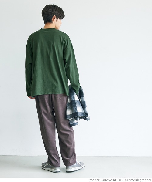 coca（coca）（コカ）の「メンズカレッジロゴロンT（Tシャツ/カットソー・メンズ・ネイビー/ホワイト/ブラック/ダークグリーン・M/L）」の10枚目の写真