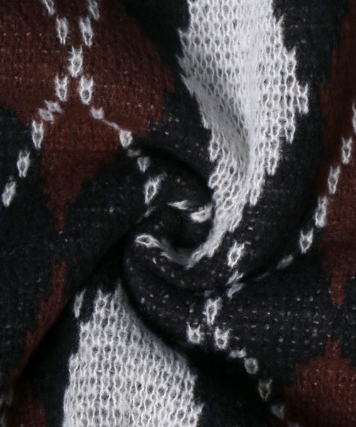 ANPAS（アンパス）の「Total Pattern Knit Vest/総柄 ニットルーズベスト（ベスト・メンズ・レッド系その他/ブラック系その他3/ブラック系その他/ブラック系その他2/ブラウン系その他/グリーン系その他・LL/M/L）」の21枚目の写真