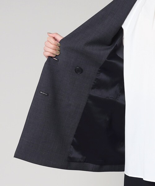 UNTITLED（アンタイトル）の「◇【着回しアイテム】ウール混 ダブル