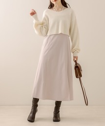 OLIVE des OLIVE | ニット×キャミソールワンピセット(ワンピース)