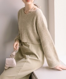 OLIVE des OLIVE | ニット×キャミソールワンピセット(ワンピース)