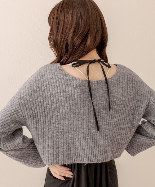 OLIVE des OLIVE(オリーブデオリーブ)の「ニット×キャミソールワンピセット(ワンピース・レディース・ブラック/ブラウン/オフホワイト/ミント・FREE)」の21枚目の写真