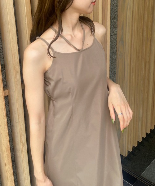 OLIVE des OLIVE(オリーブデオリーブ)の「ニット×キャミソールワンピセット(ワンピース・レディース・ブラック/ブラウン/オフホワイト/ミント・FREE)」の9枚目の写真