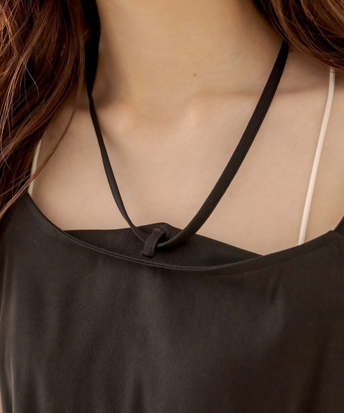 OLIVE des OLIVE(オリーブデオリーブ)の「ニット×キャミソールワンピセット(ワンピース・レディース・ブラック/ブラウン/オフホワイト/ミント・FREE)」の11枚目の写真