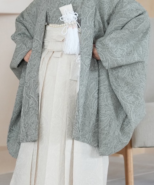 七五三5歳用袴セット utatane ジャガードペイズリー