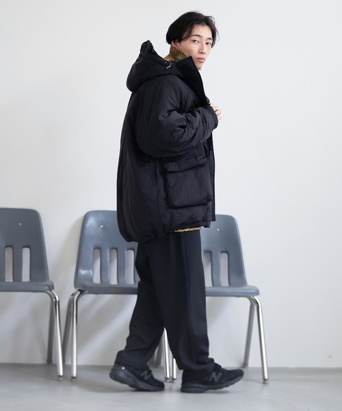 LOWRYS FARM(ローリーズファーム)の「エアサーマルマウンテンパーカー 344500(マウンテンパーカー・メンズ・アイボリー/ブラック・MEDIUM/LARGE)」の17枚目の写真