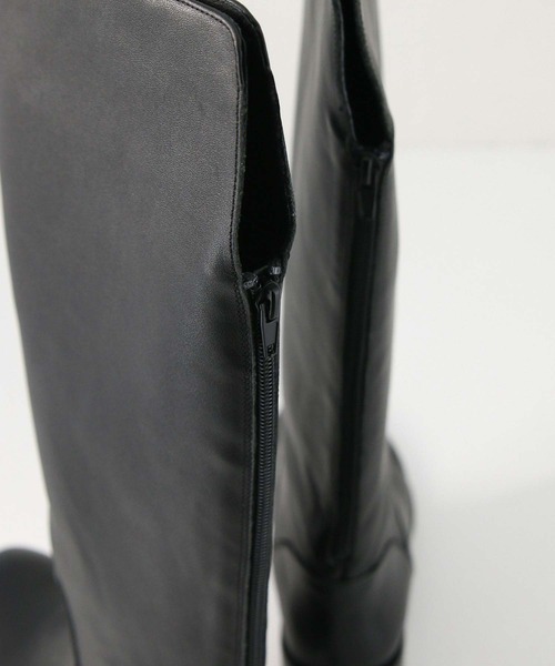 REMME（レメ）の「Ｂスリットレザーロングブーツ（ブーツ・レディース・ブラック・37/38/36）」の12枚目の写真