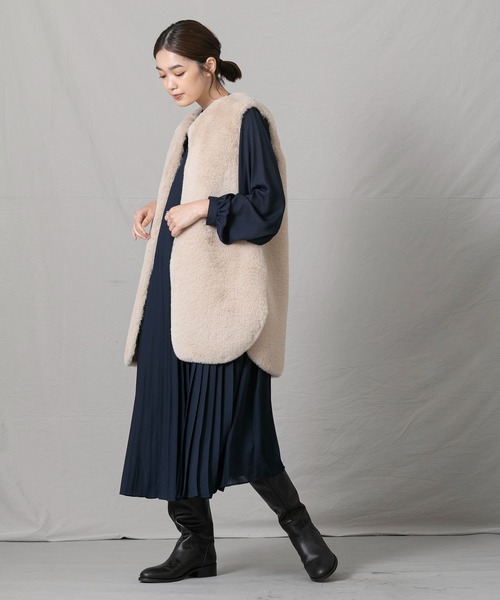 REMME（レメ）の「Ｂスリットレザーロングブーツ（ブーツ・レディース・ブラック・37/38/36）」の3枚目の写真