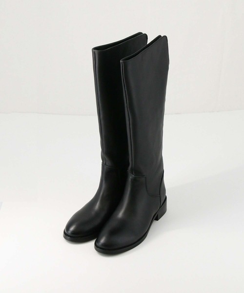 REMME（レメ）の「Ｂスリットレザーロングブーツ（ブーツ・レディース・ブラック・37/38/36）」の5枚目の写真