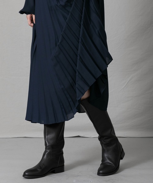 REMME（レメ）の「Bスリットレザーロングブーツ（ブーツ）」 - WEAR