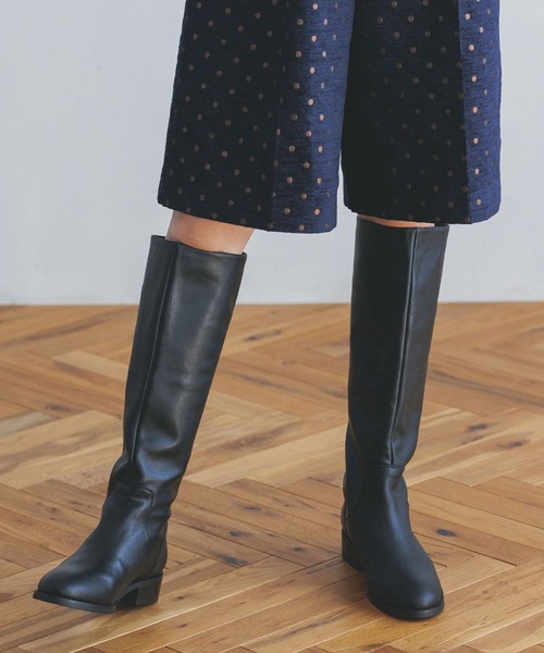 REMME（レメ）の「Ｂスリットレザーロングブーツ（ブーツ・レディース・ブラック・37/38/36）」の16枚目の写真