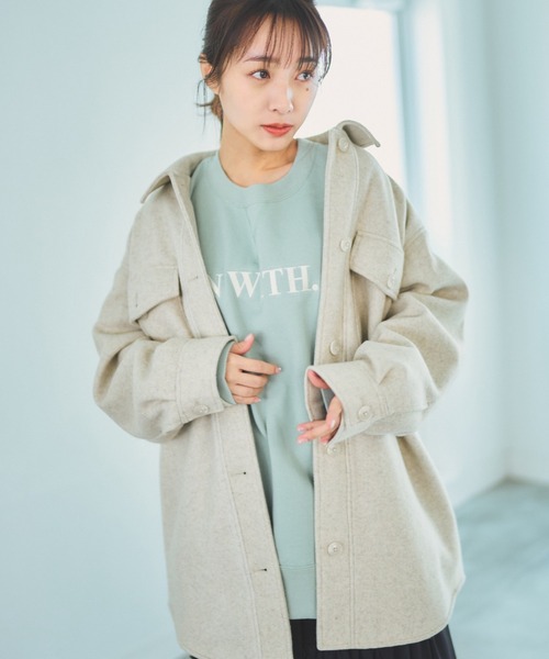 N WITH.（エヌウィズ）の「刺繍クルーネックスウェットspring（スウェット・レディース・グリーン/ブルー/アイボリー・FREE）」の11枚目の写真