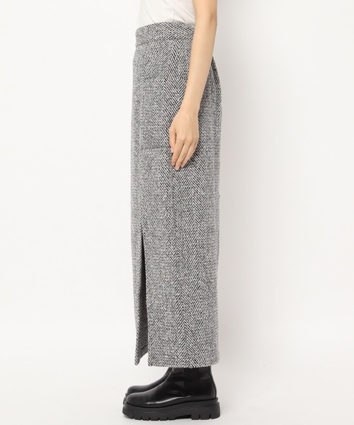 PAGEBOY（ページボーイ）の「ミリタリーツイードナロースカート（スカート・レディース・ブラック/ベージュ/ターコイズブルー・FREE）」の9枚目の写真