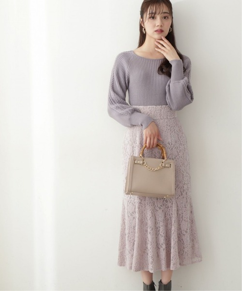 PROPORTION BODY DRESSING（プロポーションボディドレッシング）の「＜Ｅ＞レースマーメイドスカート / 1212227100（スカート・レディース・ピンク/ブラウン/ホワイト系その他・MEDIUM/SMALL）」の5枚目の写真