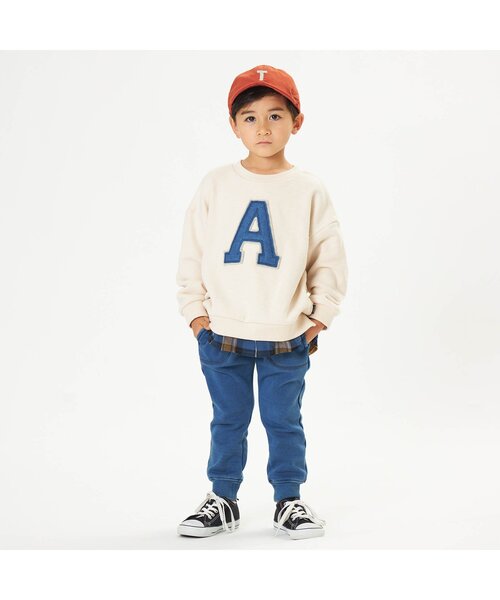 F.O.KIDS(エフオーキッズ)の「裏シャギーデイリーカットソーパンツ_吸汗速乾_あったか(その他パンツ・キッズ・レンガ/レインボー/インディゴブルー/キャメル/チャコール・110/120/95/90/130/140/100/80)」の6枚目の写真