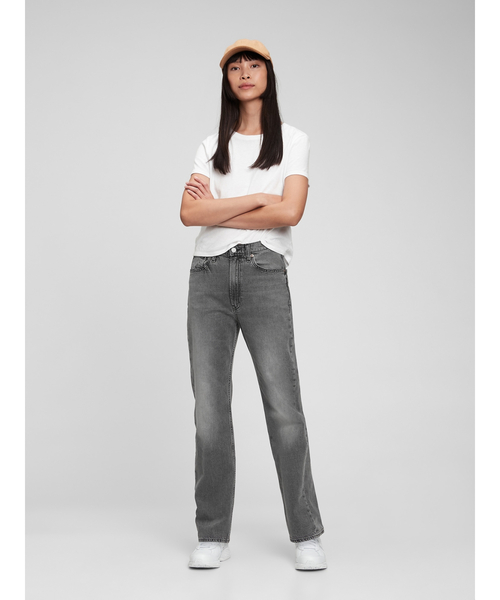GAP（ギャップ）の「ウォッシュウェル(TM) ハイライズ オーガニックコットン '90S ルーズデニム（デニムパンツ・レディース・ブラック・24/25/27/26/29/28/30/23）」の7枚目の写真
