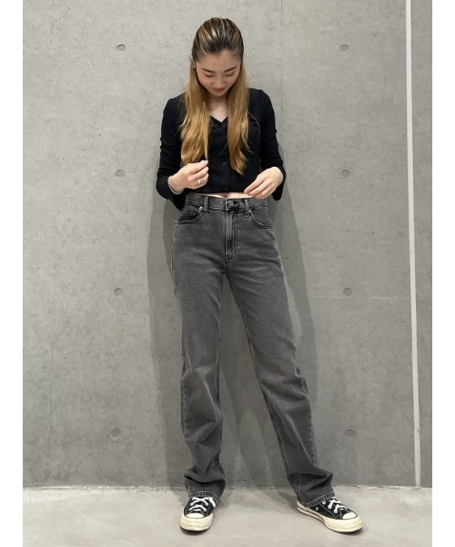 GAP（ギャップ）の「ウォッシュウェル(TM) ハイライズ オーガニックコットン '90S ルーズデニム（デニムパンツ・レディース・ブラック・24/25/27/26/29/28/30/23）」の9枚目の写真