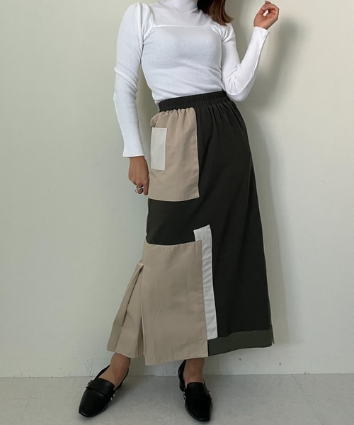 DOLLUPOOPS（ドールアップウップス）の「トレンチライクスカート（スカート・レディース・カーキ/ブラック/ネイビー・38）」の2枚目の写真