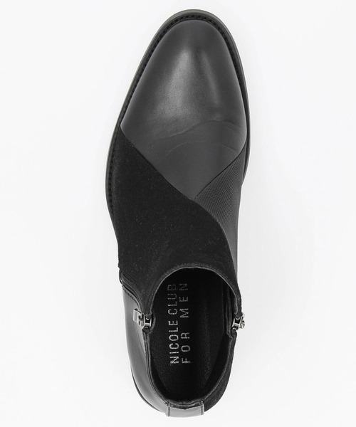 NICOLE CLUB FOR MEN(ニコルクラブフォーメン)の「パネル切替ブーツ(ブーツ・メンズ・ブラック/グレー系・26.5cm/27.5cm/25.5cm)」の12枚目の写真