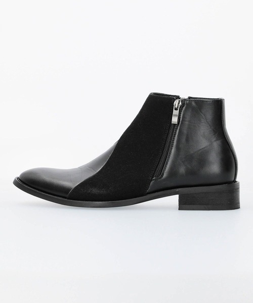 NICOLE CLUB FOR MEN(ニコルクラブフォーメン)の「パネル切替ブーツ(ブーツ・メンズ・ブラック/グレー系・26.5cm/27.5cm/25.5cm)」の9枚目の写真