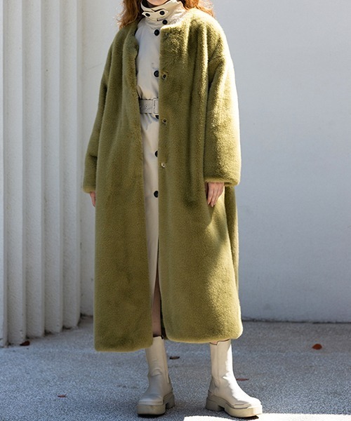 chuclla（チュクラ）の「テディファー ロングコート chw22a149（その他