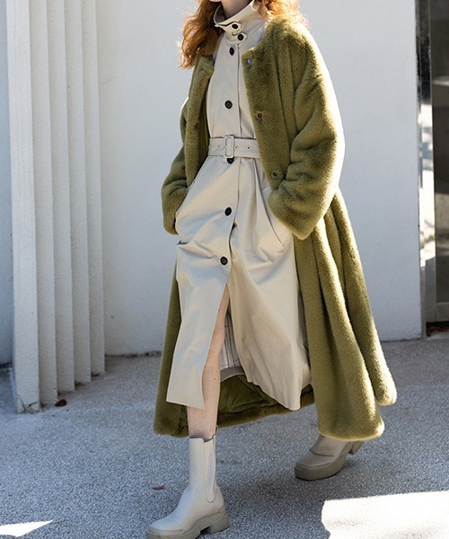 chuclla（チュクラ）の「テディファー ロングコート chw22a149（その他