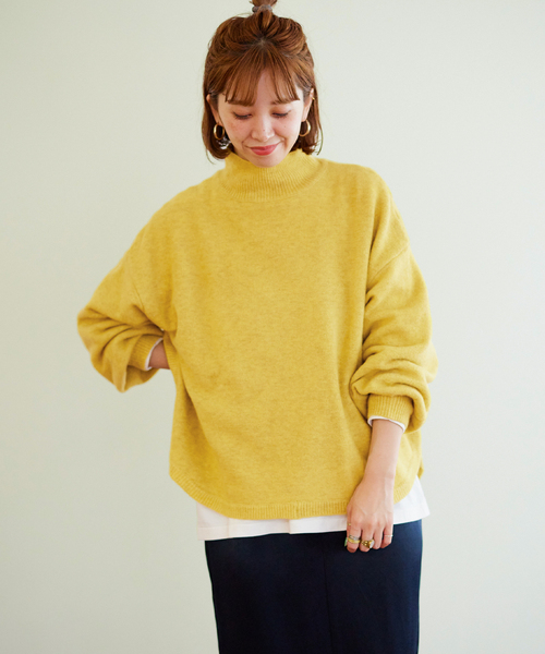 TERRE テール シンプル カジュアル ストリート MOQUETTE ニット 2025 AUTUMN WINTER collection// スイッチングニットプル