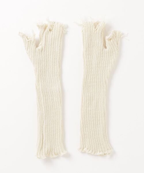 WC(ダブル シー)の「ダメージアームカバー(アームカバー・レディース・ホワイト/ブラック・FREE)」の3枚目の写真