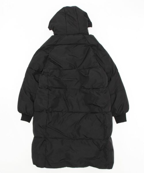 LOPASS(ロパス)の「ロングダウンフードコート(ダウンジャケット/コート・レディース・ブラック/アイボリー・M/L/XL/XX-LARGE)」の9枚目の写真
