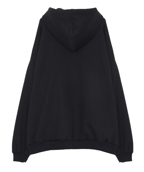 Figments（フィグメンツ）の「裏起毛ビッグZIPパーカー（パーカー・レディース・ネイビー/ライトグレー/ブラック/杢グレー・LARGE/X-LARGE）」の8枚目の写真