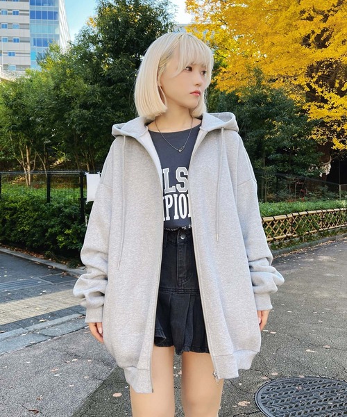 Figments（フィグメンツ）の「裏起毛ビッグZIPパーカー